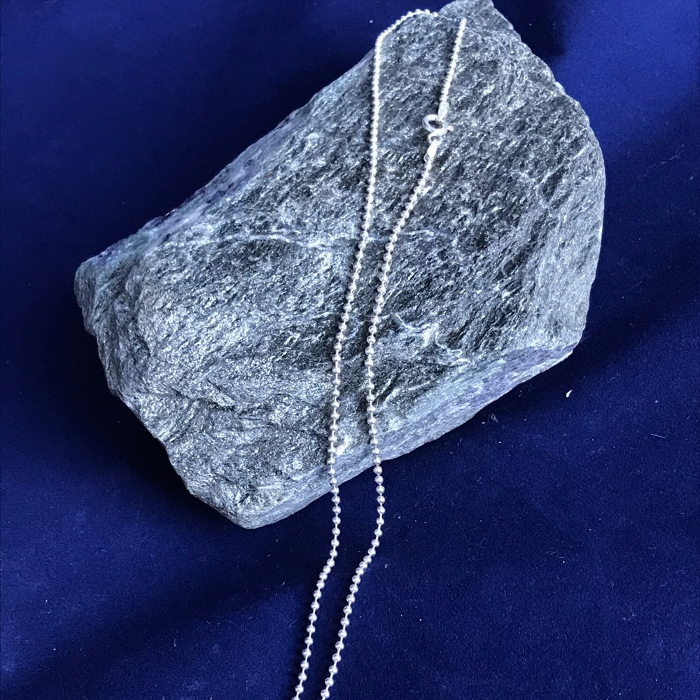 16” Italian 925 Silver Bead 1mm chain
